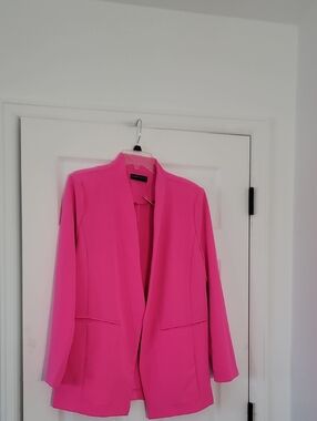 Bright Pink Open-Front Blazer by Bagatelle